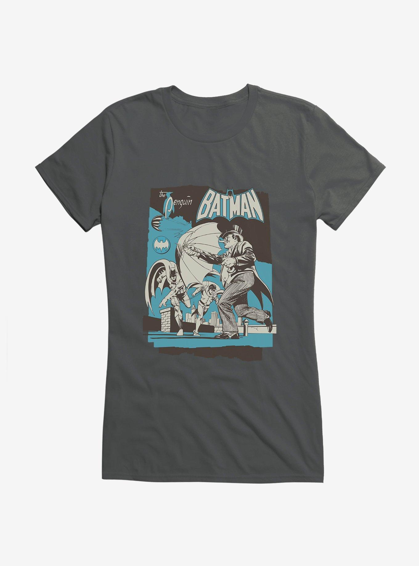 DC Comics Batman The Penguin Girls T-Shirt, CHARCOAL, hi-res
