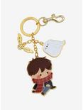 Loungefly Harry Potter Chibi Harry & Hedwig Multi-Charm Keychain - BoxLunch Exclusive, , hi-res