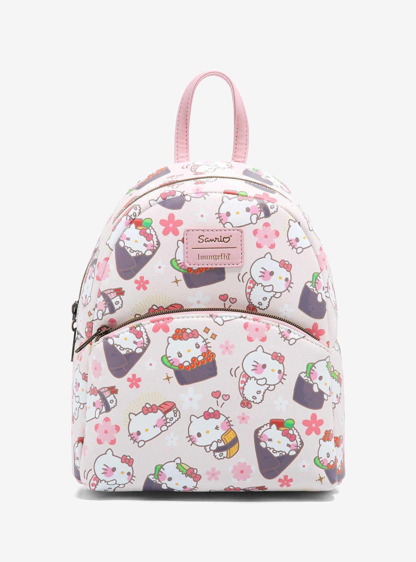 New Hello Kitty Picnic Loungefly Mini Backpack, Handbag, and