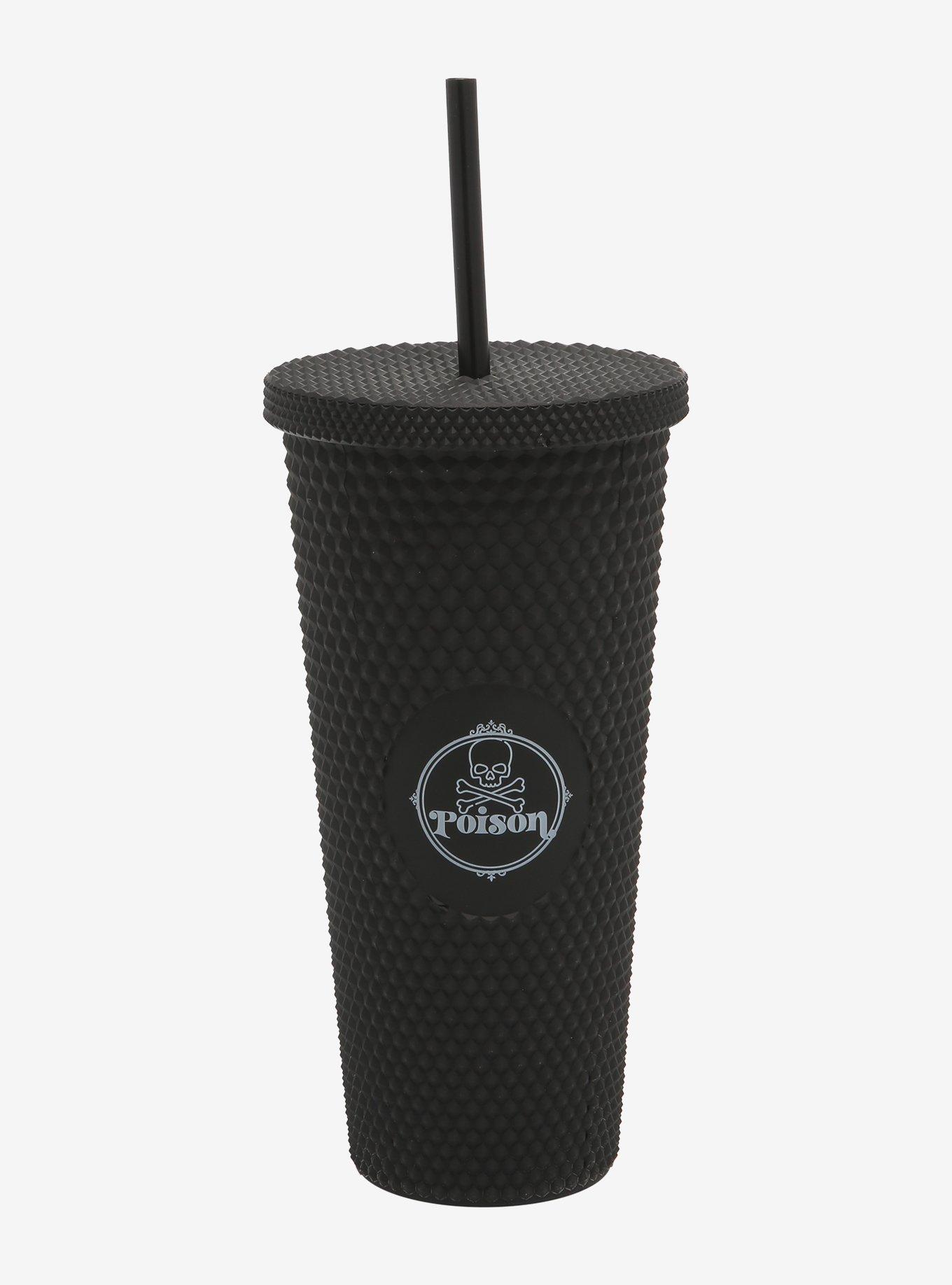 Black Studded Poison Acrylic Travel Cup