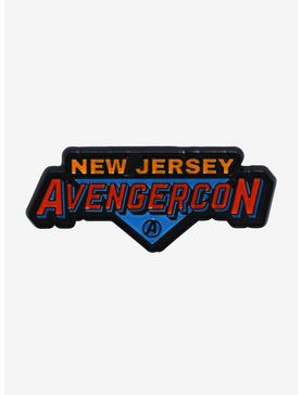 Marvel Ms. Marvel New Jersey Avengercon Logo Enamel Pin - BoxLunch Exclusive, , hi-res