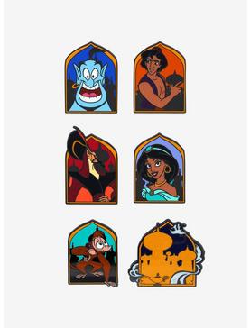 Loungefly Disney Aladdin Characters Blind Box Enamel Pin, , hi-res