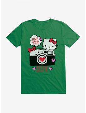 Hello Kitty Selfie Love T-Shirt, KELLY GREEN, hi-res