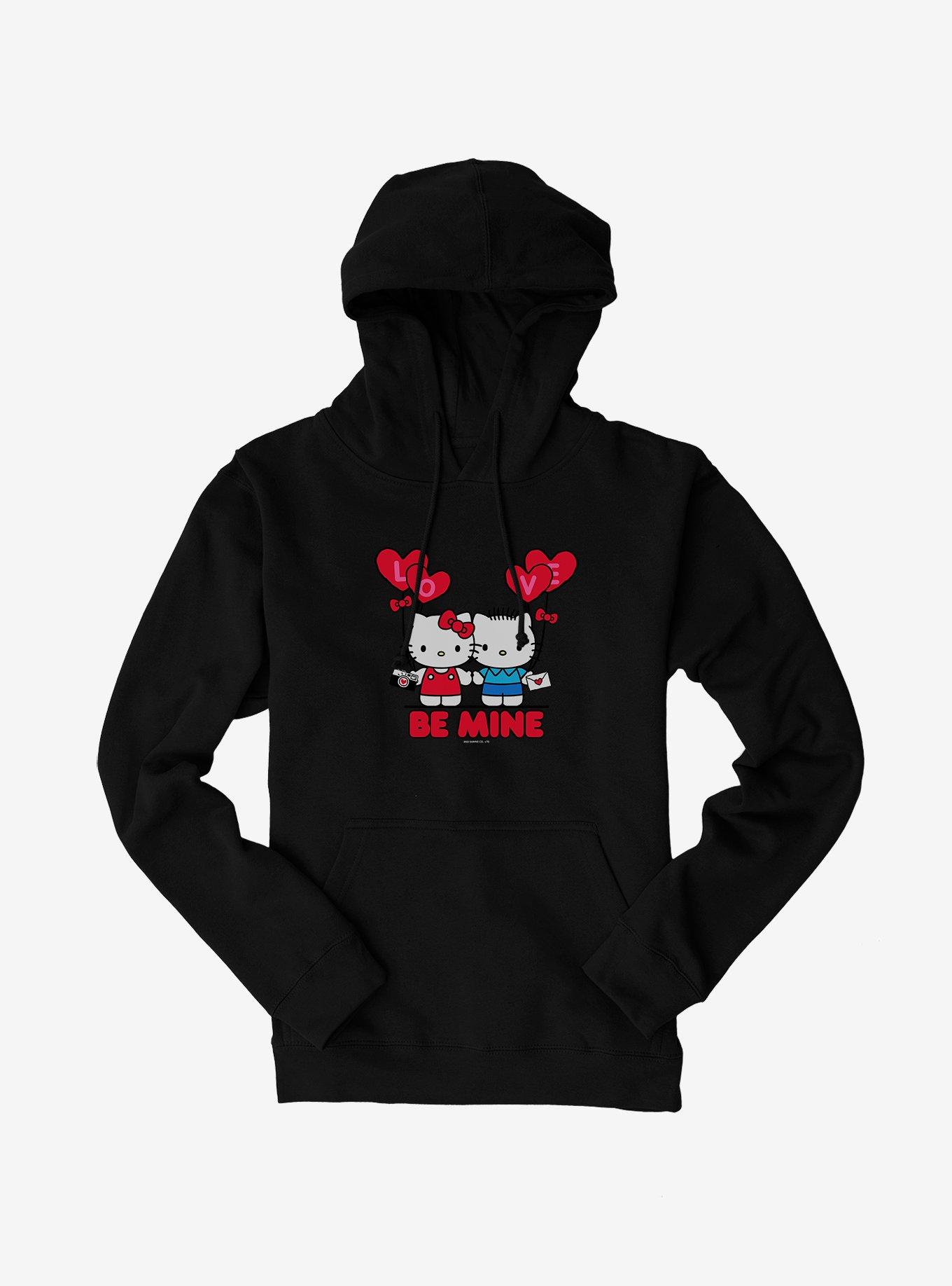 Hello Kitty & Dear Daniel Be Mine Hoodie, BLACK, hi-res