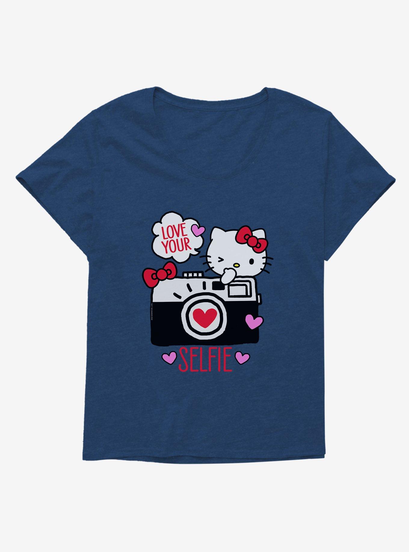 Hello Kitty Selfie Love Girls T-Shirt Plus Size, , hi-res