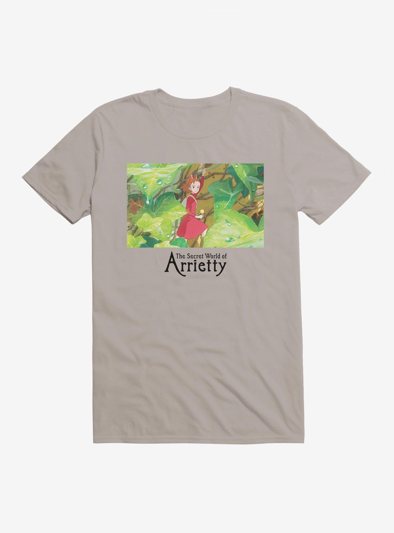 Studio Ghibli The Secret World Of Arrietty T-Shirt, LIGHT GREY, hi-res
