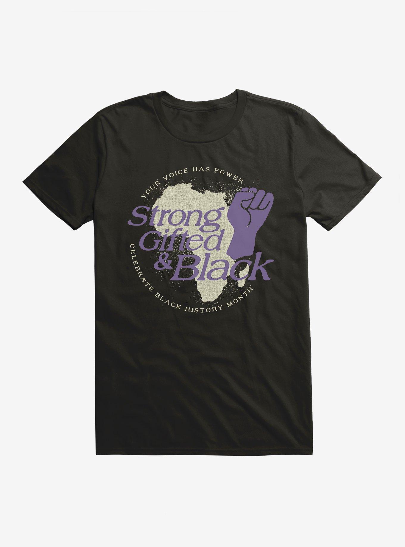 Black History Month Strong Gifted And Black T-Shirt, , hi-res