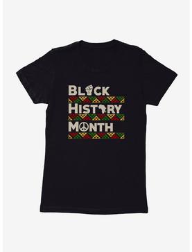 Black History Month Pattern Print Womens T-Shirt, , hi-res
