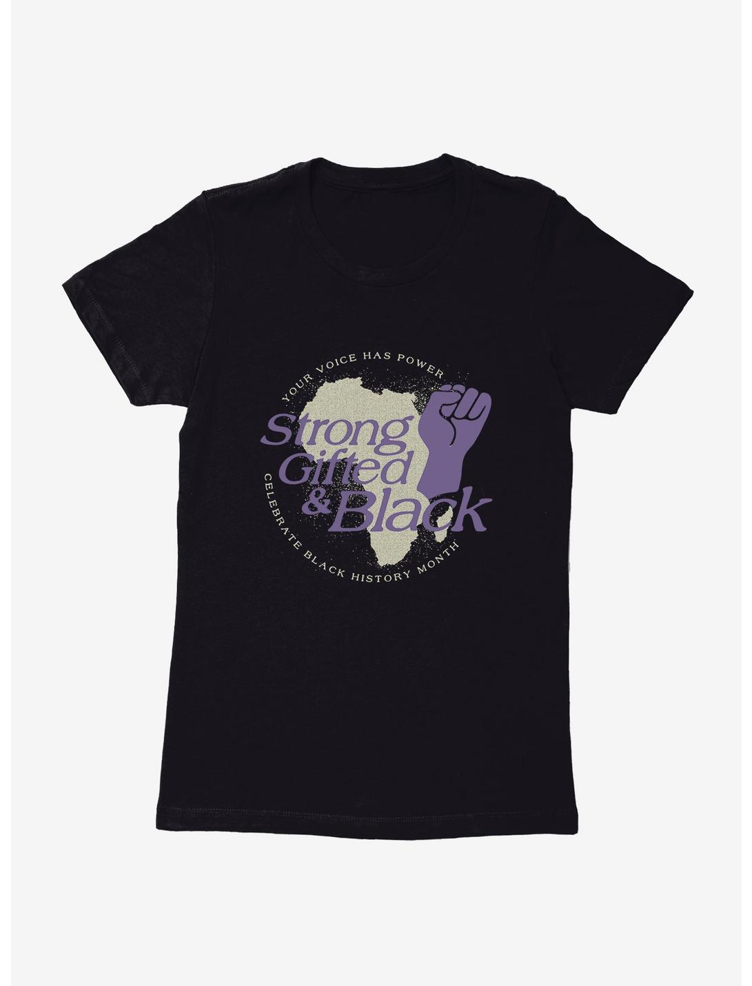 Black History Month Strong Gifted And Black Womens T-Shirt, , hi-res