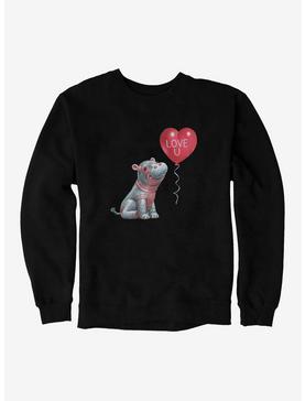 Fiona The Hippo Valentine's Day Love U Sweatshirt, , hi-res