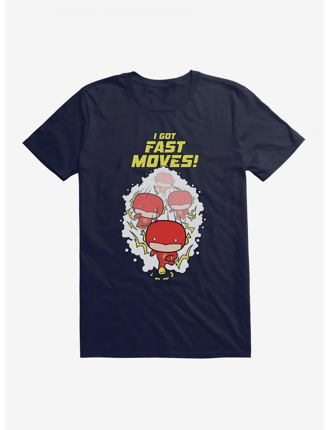 DC Comics Chibi The Flash Fast Moves T-Shirt, NAVY, hi-res