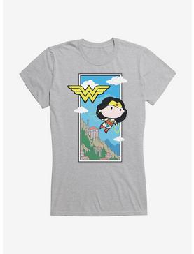 DC Comics Chibi Wonder Woman Flying Lasso Girls T-Shirt, , hi-res