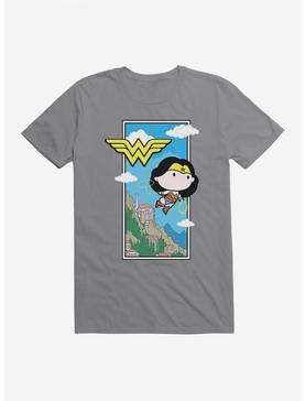 DC Comics Chibi Wonder Woman Flying Lasso T-Shirt, STORM GREY, hi-res