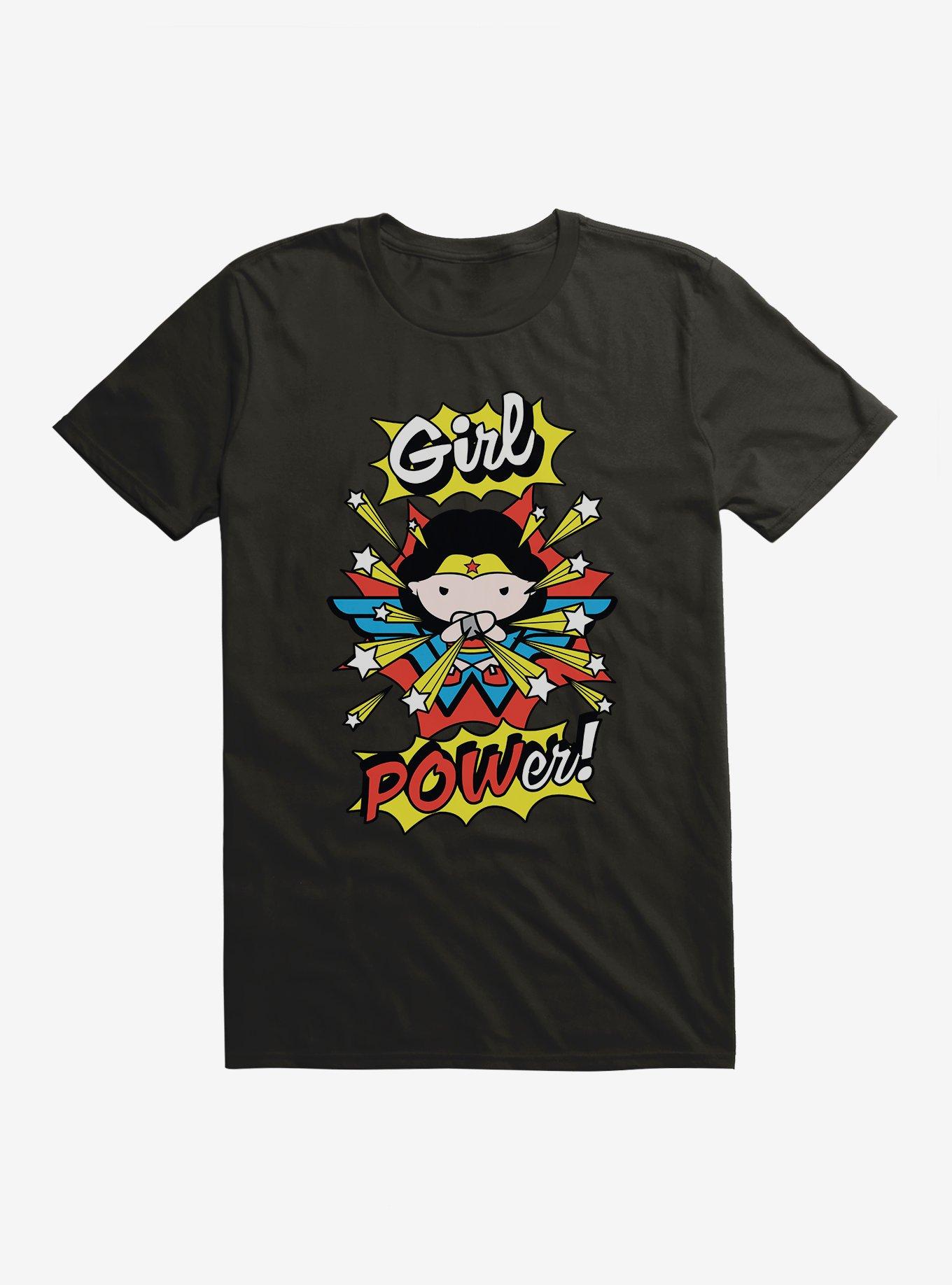DC Comics Chibi Wonder Woman Girl Power T-Shirt, BLACK, hi-res