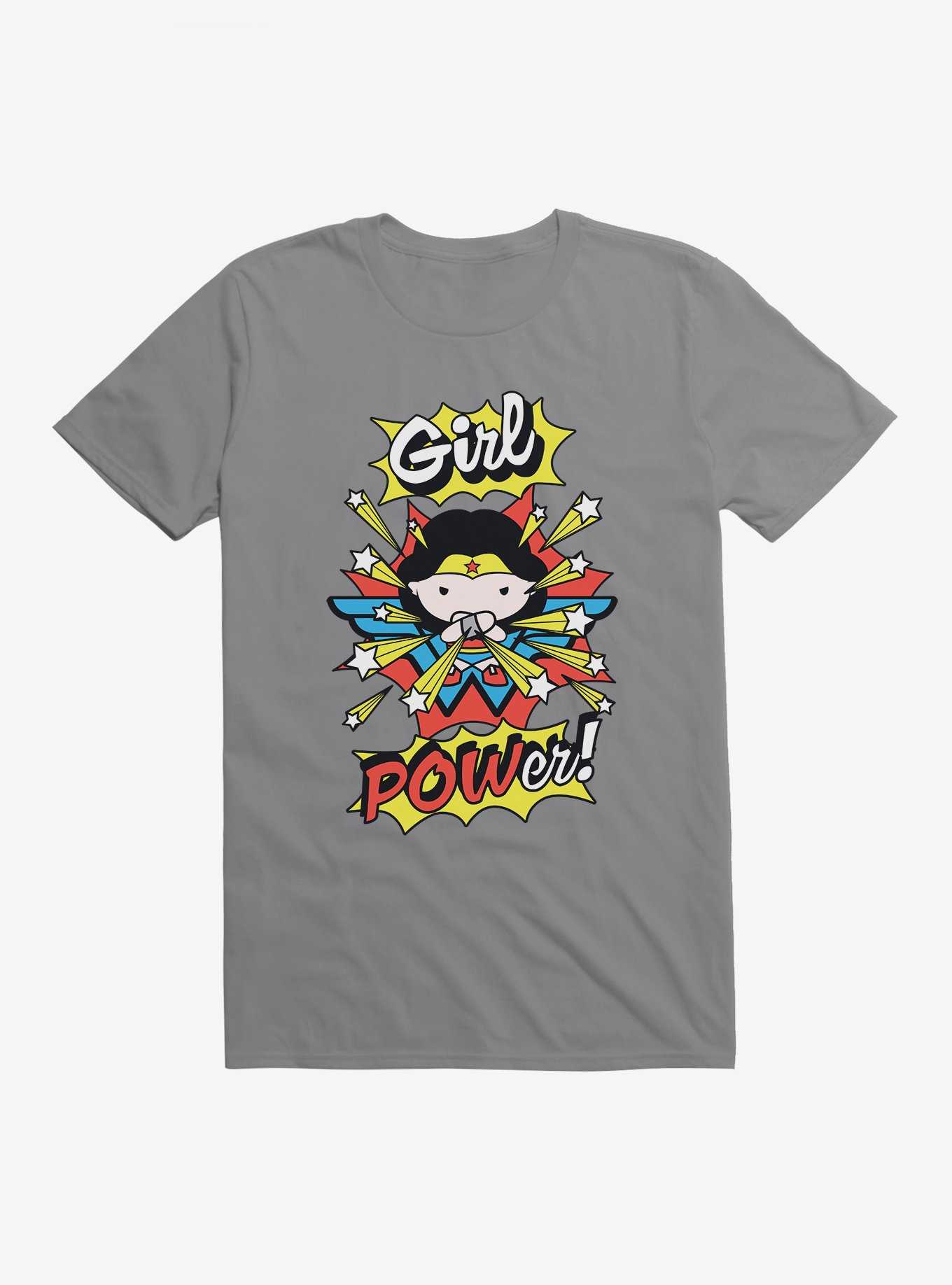 DC Comics Chibi Wonder Woman Girl Power T-Shirt, STORM GREY, hi-res