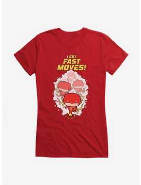 DC Comics Chibi The Flash Fast Moves Girls T-Shirt, , hi-res