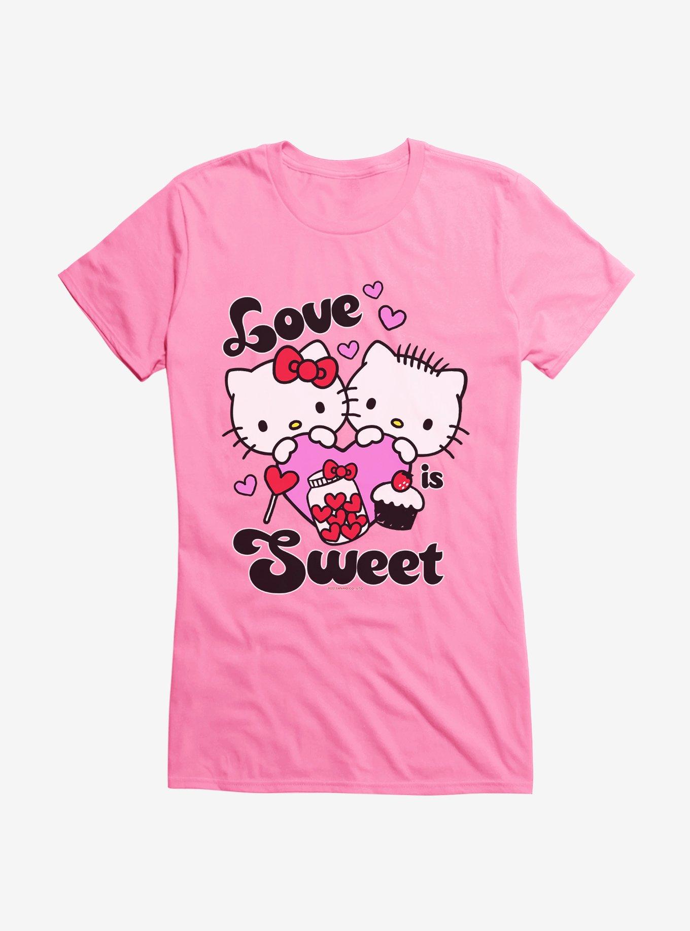 Hello Kitty Sweet Love Girls T-Shirt Pink