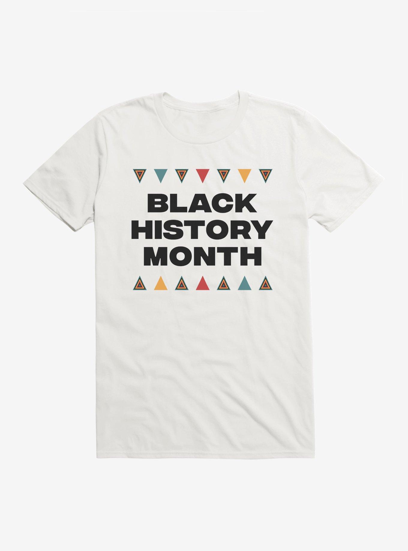 Black History Month Bold Script T-shirt - White 