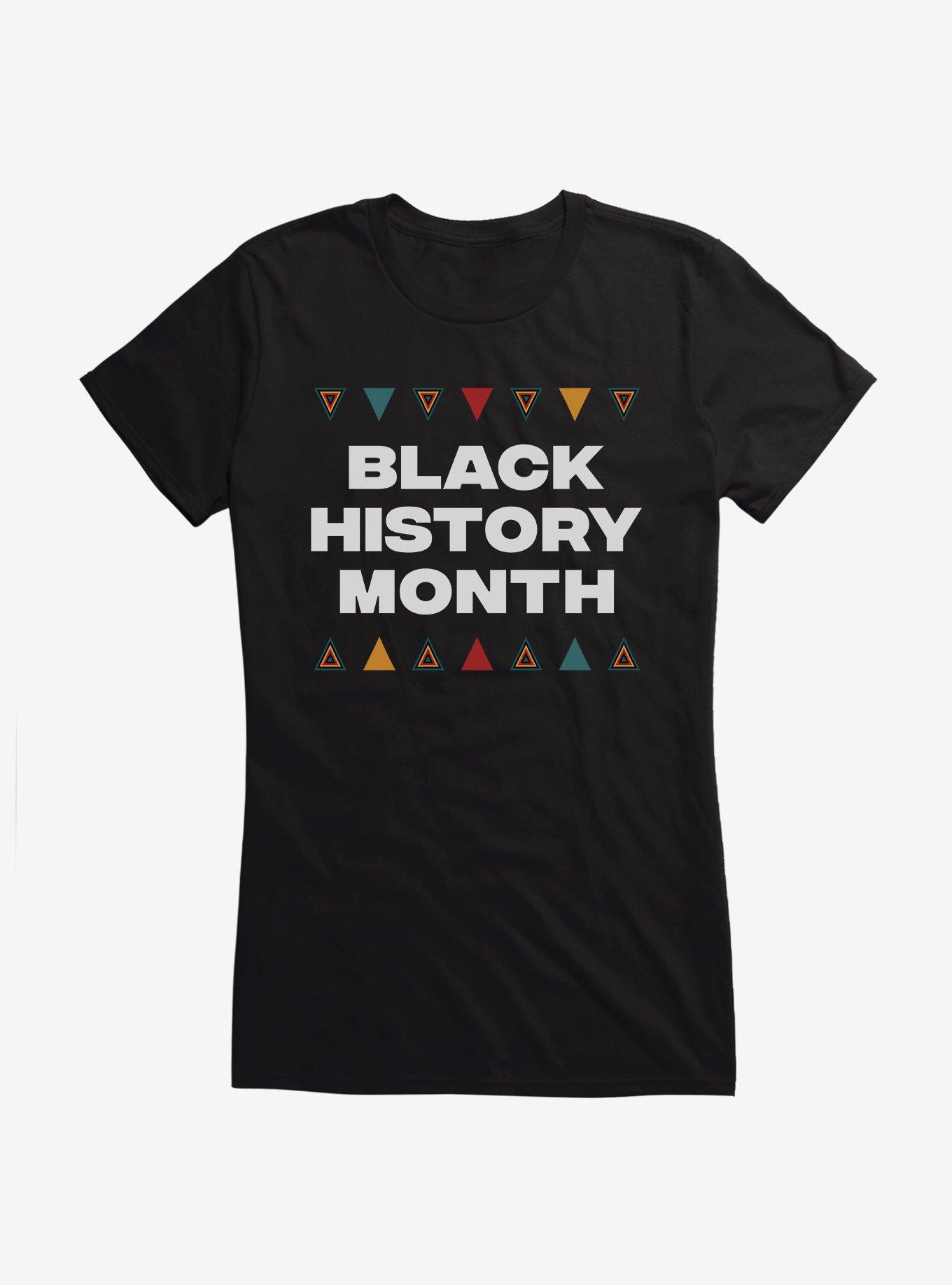 Black History Month Bold Script Girls T-Shirt