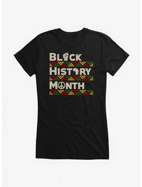Black History Month Pattern Print Girls T-Shirt, , hi-res