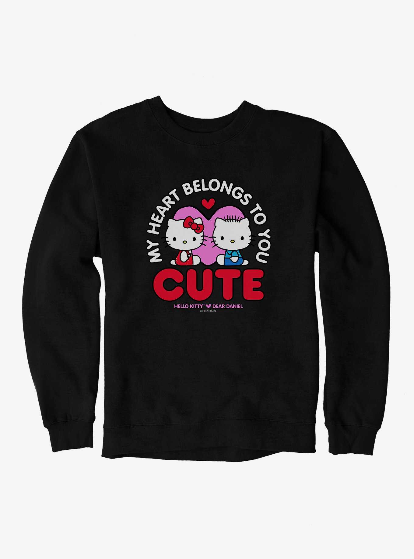 Hello Kitty Valentine's Day Heart Belongs To You Sweatshirt, , hi-res