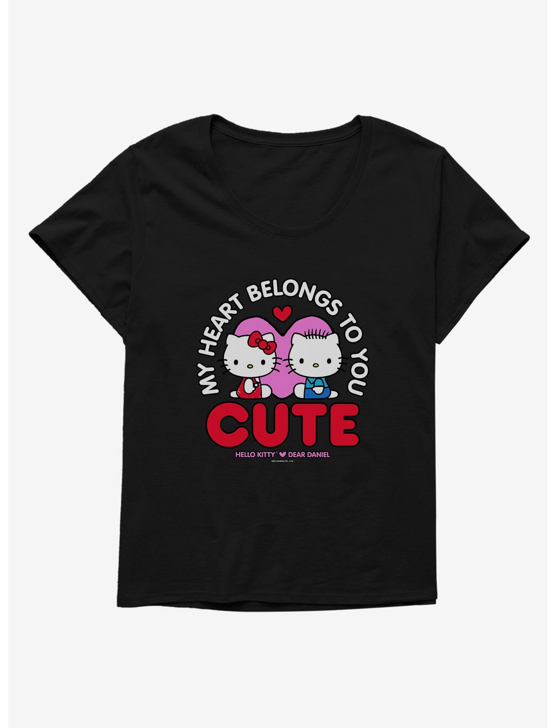 Hello Kitty Valentine's Day Heart Belongs To You Womens T-Shirt Plus Size, , hi-res