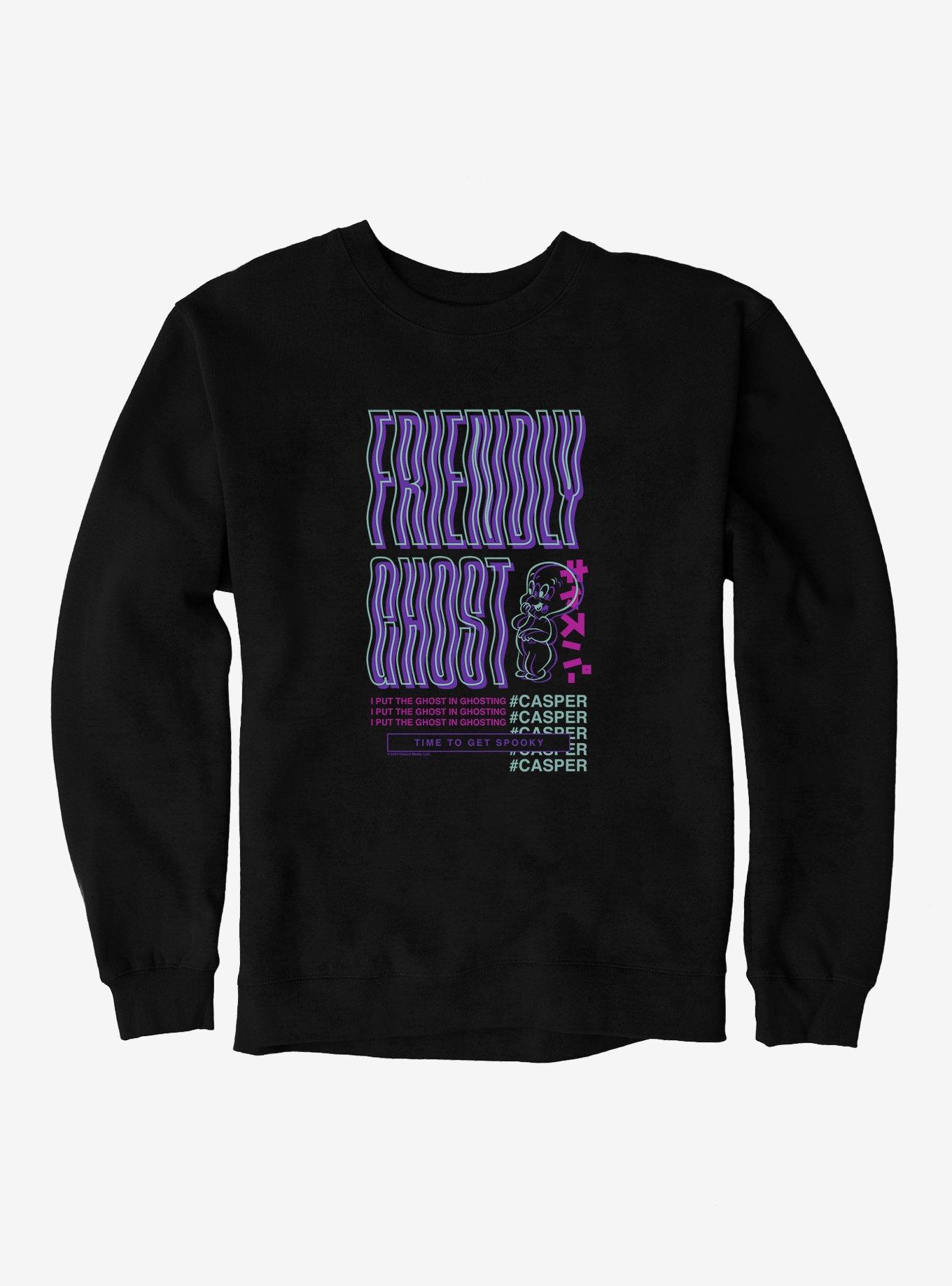 Casper The Friendly Ghost Virtual Raver Ghosting Sweatshirt, , hi-res