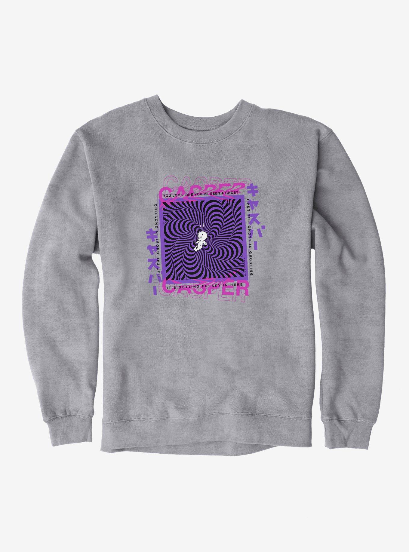 Casper The Friendly Ghost Virtual Raver Late Ghost Sweatshirt, , hi-res