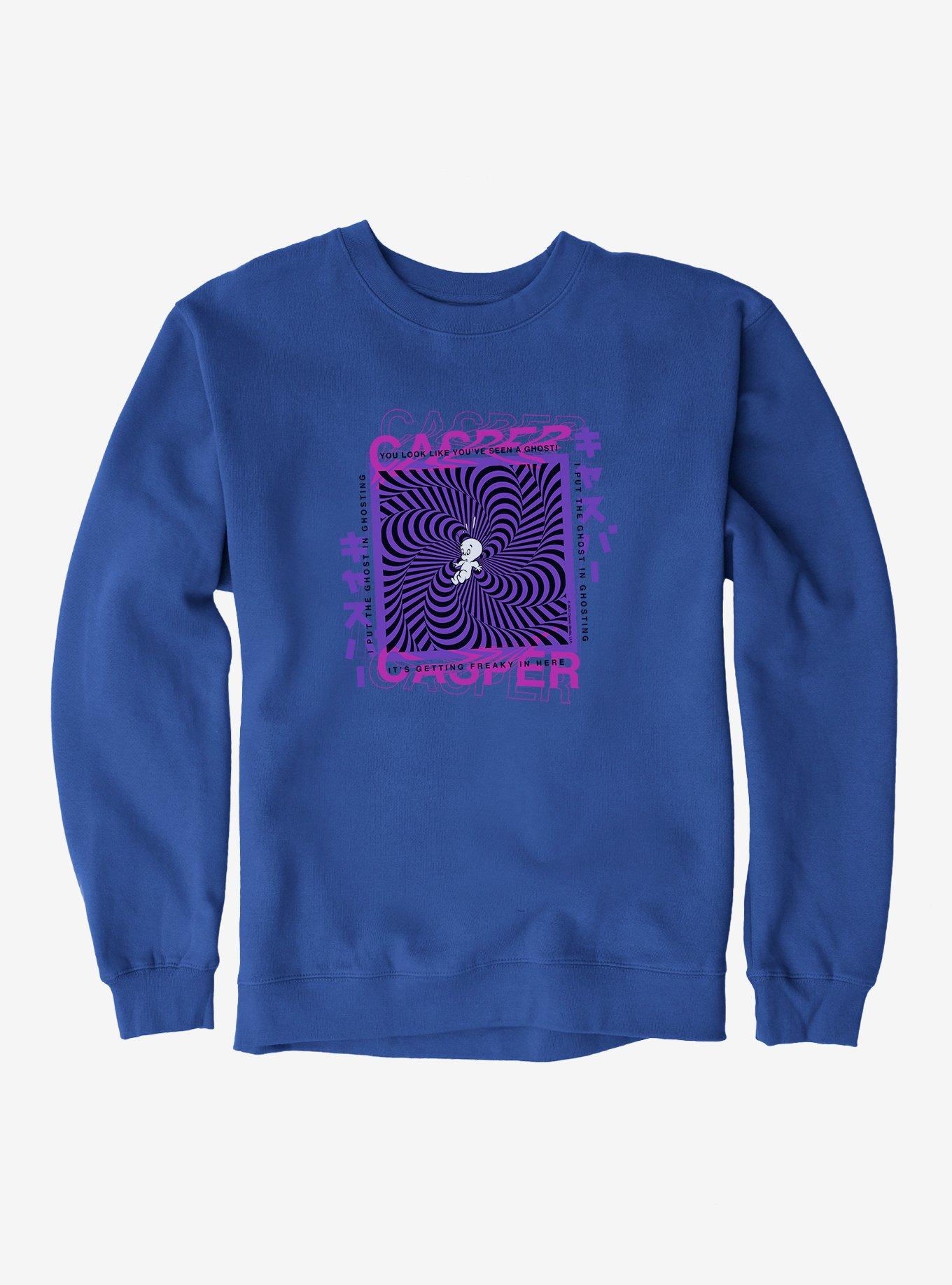 Casper The Friendly Ghost Virtual Raver Late Ghost Sweatshirt, , hi-res