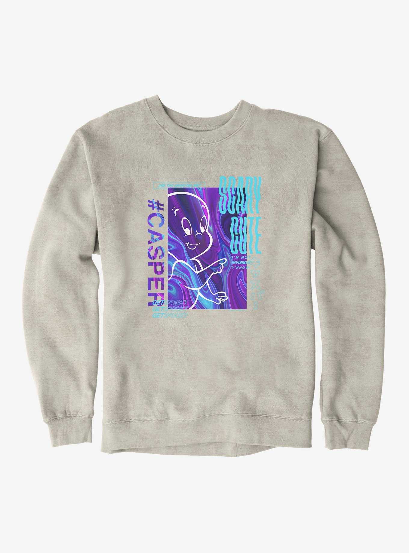 Casper The Friendly Ghost Virtual Raver Scary Cute Sweatshirt, , hi-res
