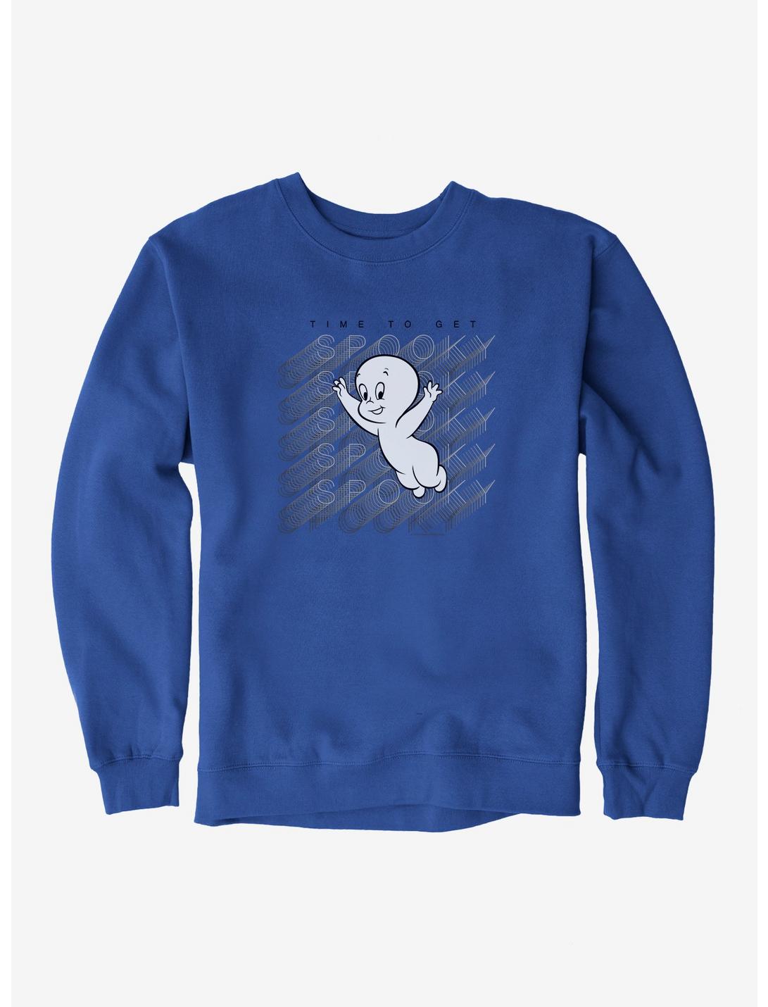 Casper The Friendly Ghost Virtual Raver Spooky Time Sweatshirt, ROYAL BLUE, hi-res