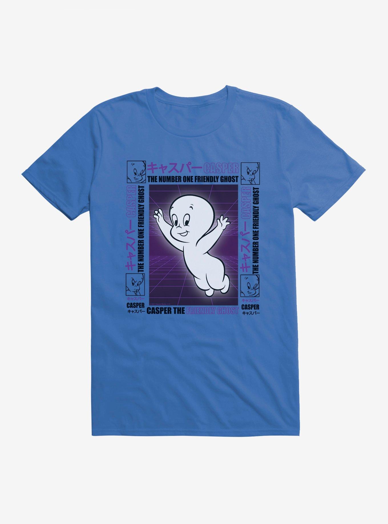 Casper The Friendly Ghost Virtual Raver Number One T-Shirt, ROYAL BLUE, hi-res