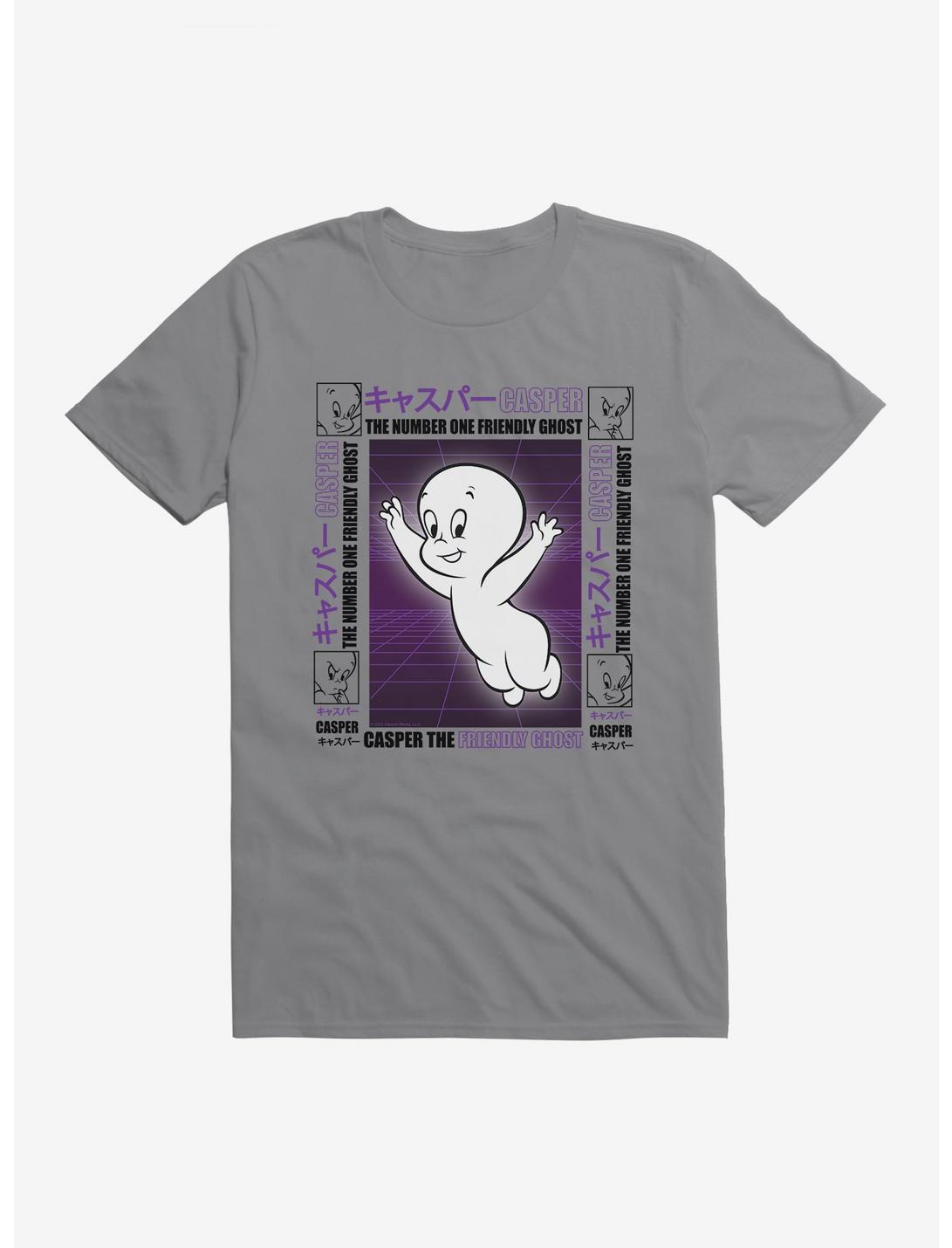 Casper The Friendly Ghost Virtual Raver Number One T-Shirt, STORM GREY, hi-res