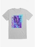 Casper The Friendly Ghost Virtual Raver Scary Cute T-Shirt, HEATHER GREY, hi-res