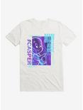 Casper The Friendly Ghost Virtual Raver Scary Cute T-Shirt, WHITE, hi-res