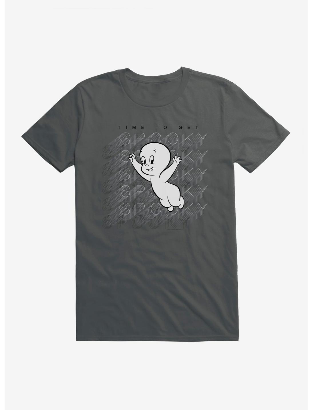 Casper The Friendly Ghost Virtual Raver Spooky Time T-Shirt, CHARCOAL, hi-res