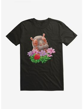 Fiona The Hippo Valentine's Day Flowers T-Shirt, , hi-res