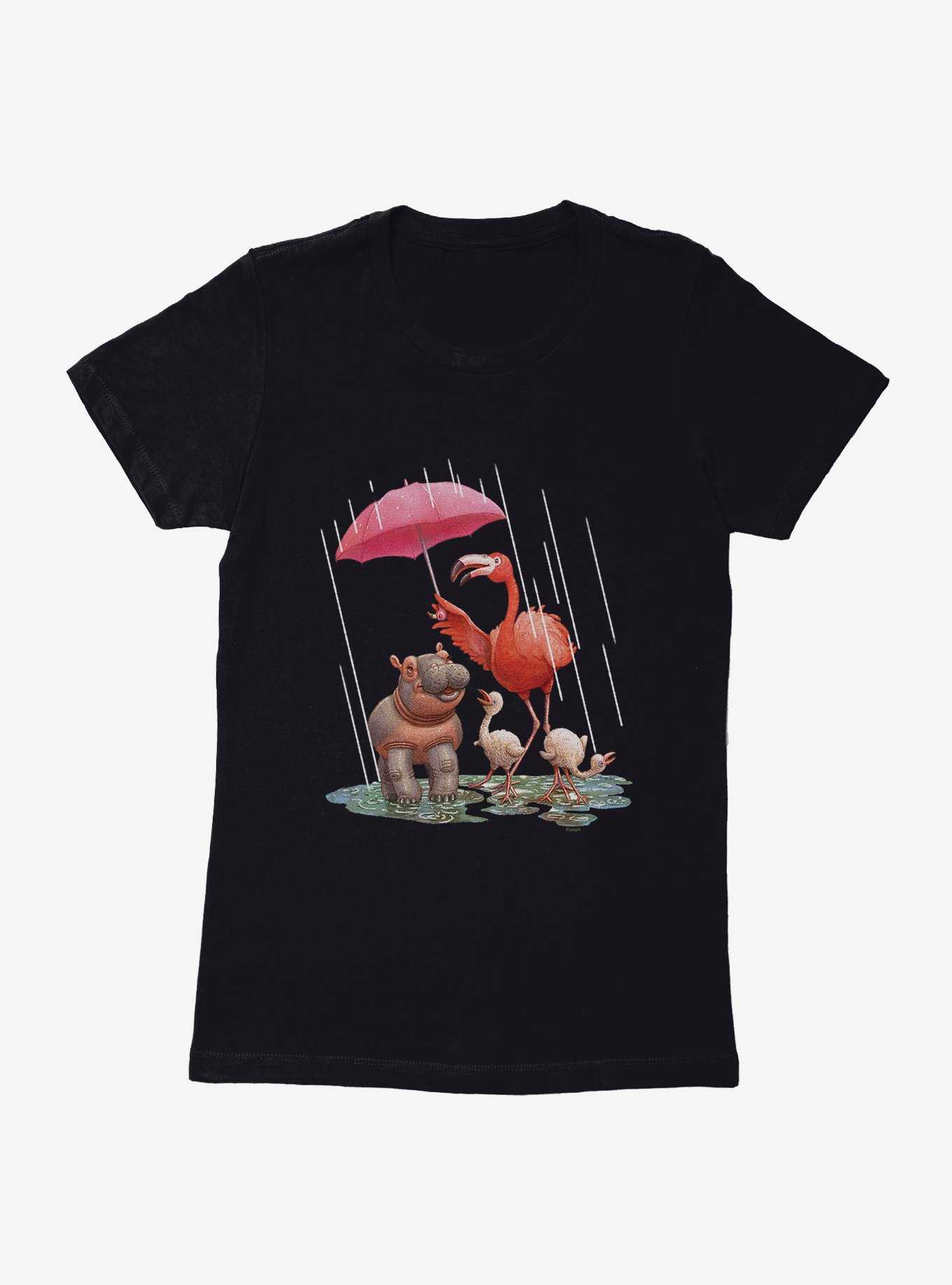 Fiona The Hippo Valentine's Day Staying Dry Womens T-Shirt, , hi-res