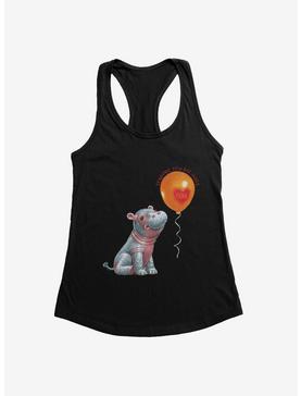 Fiona The Hippo Valentine's Day Heart Balloon Womens Tank Top, , hi-res