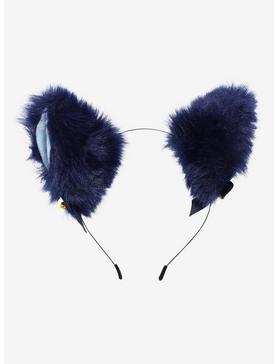 Navy Blue Cat Ear Headband, , hi-res