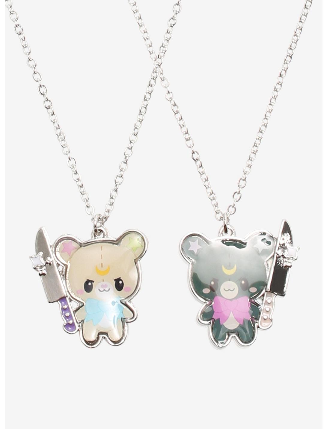 Moon Bear Knife Best Friend Necklace Set, , hi-res