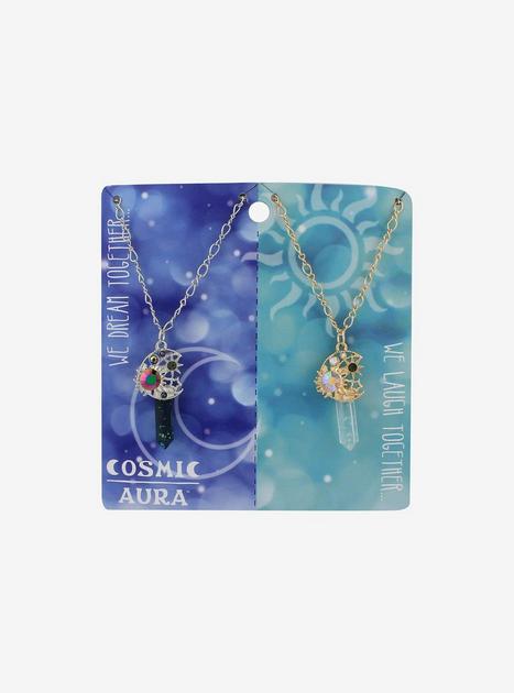 Moon Crystal Best Friend Necklace Set | Hot Topic