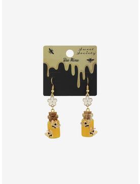 Honey Bottle & Bee Earrings, , hi-res