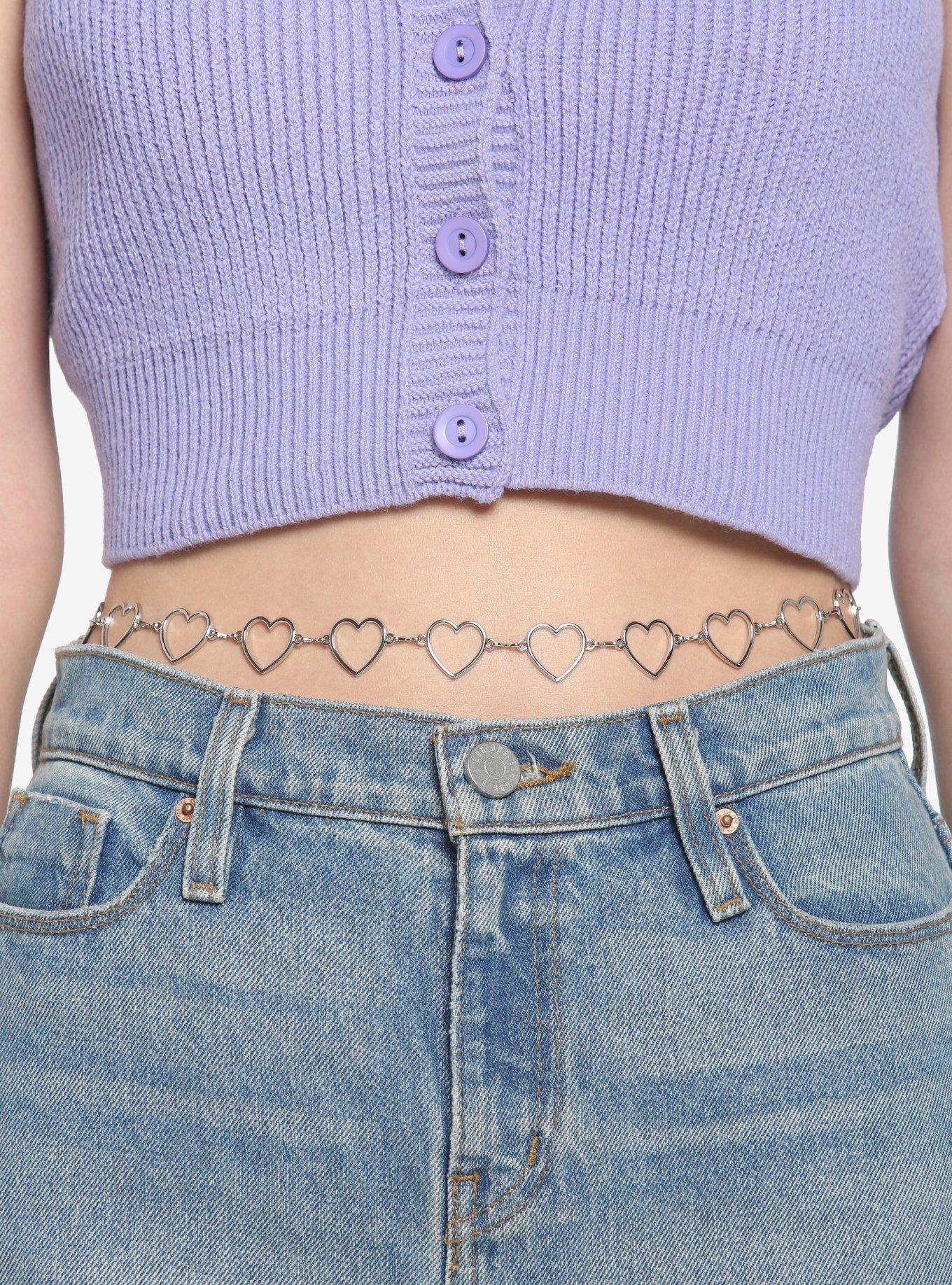 Heart Belly Chain, , hi-res