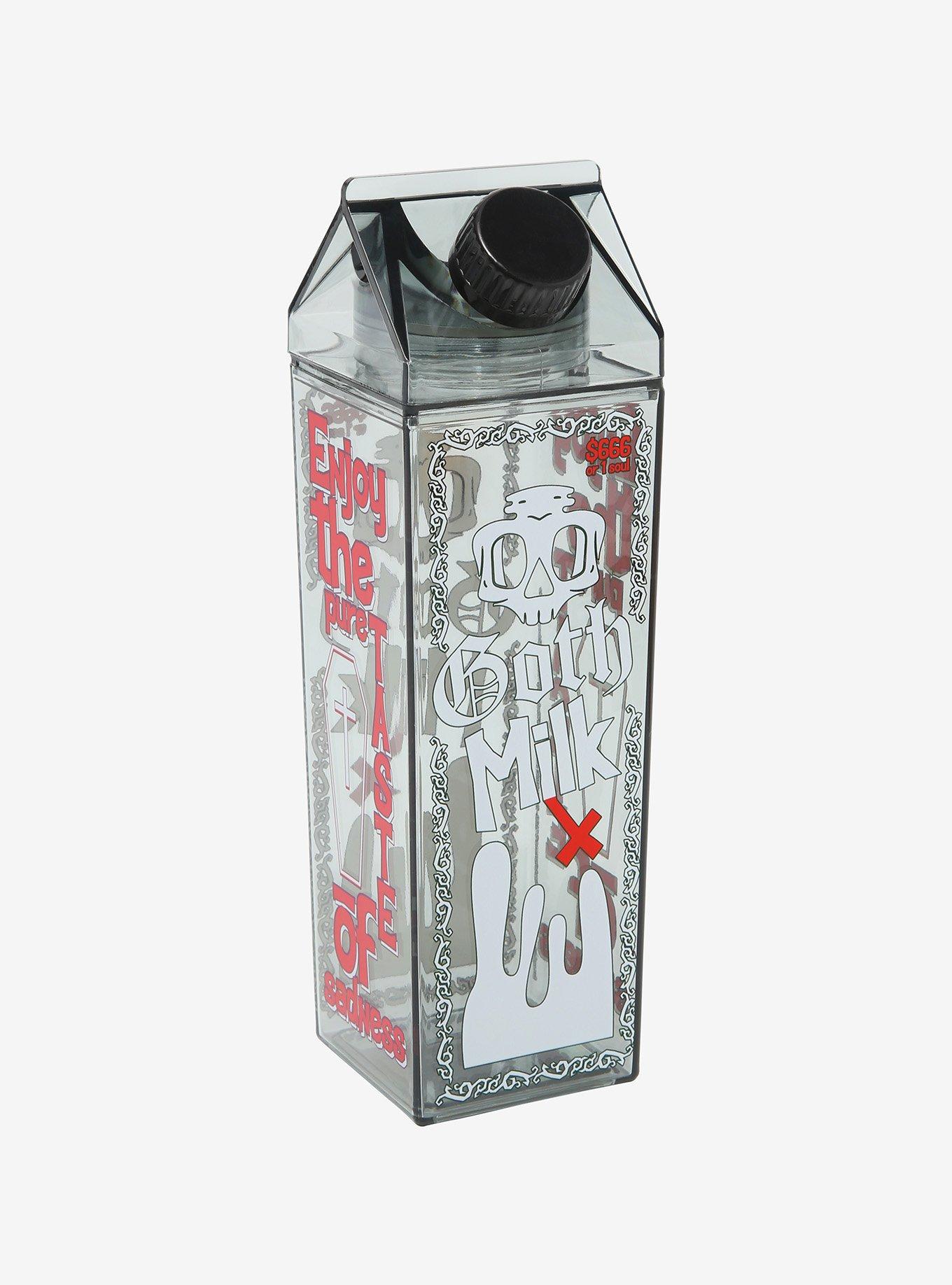 Goth Milk Carton Water Bottle Hot Topic
