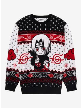 Naruto Shippuden Chibi Itachi Uchiha Holiday Sweater - BoxLunch Exclusive, , hi-res