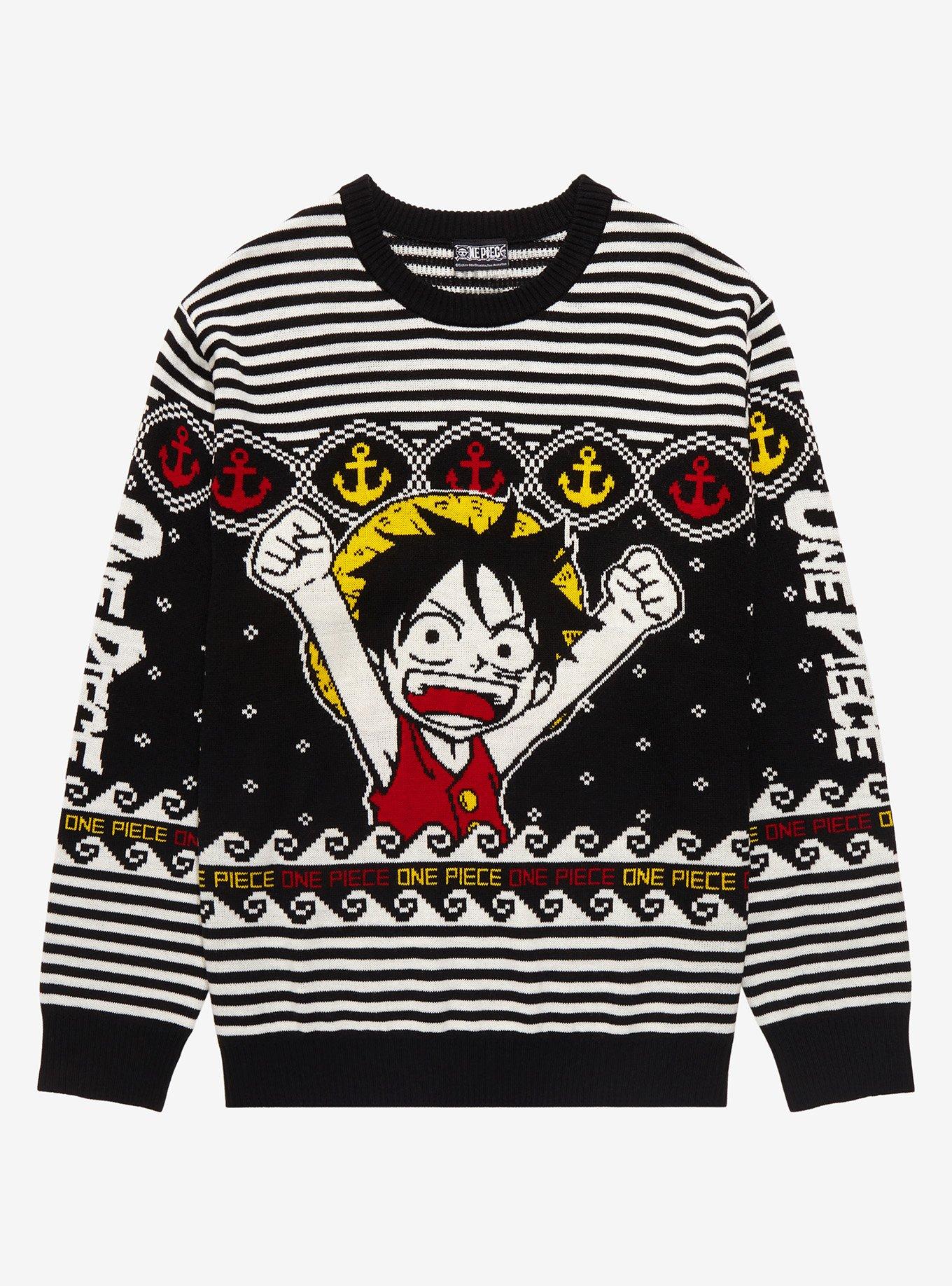 Santa One Piece Characters Chibi Merry Christmas shirt, hoodie, sweater,  long sleeve and tank top