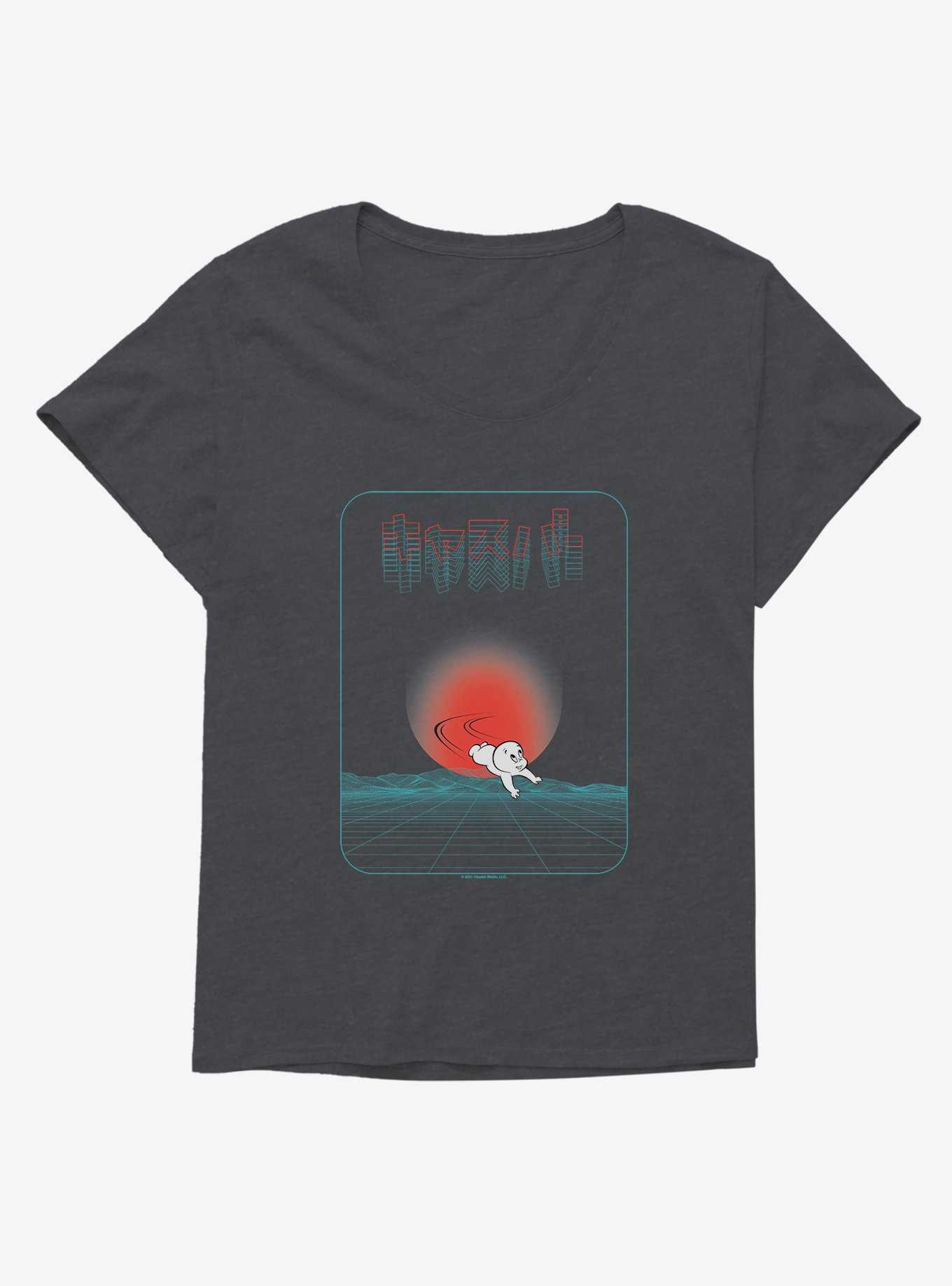 Casper The Friendly Ghost Virtual Raver Flying Girls T-Shirt Plus Size, , hi-res