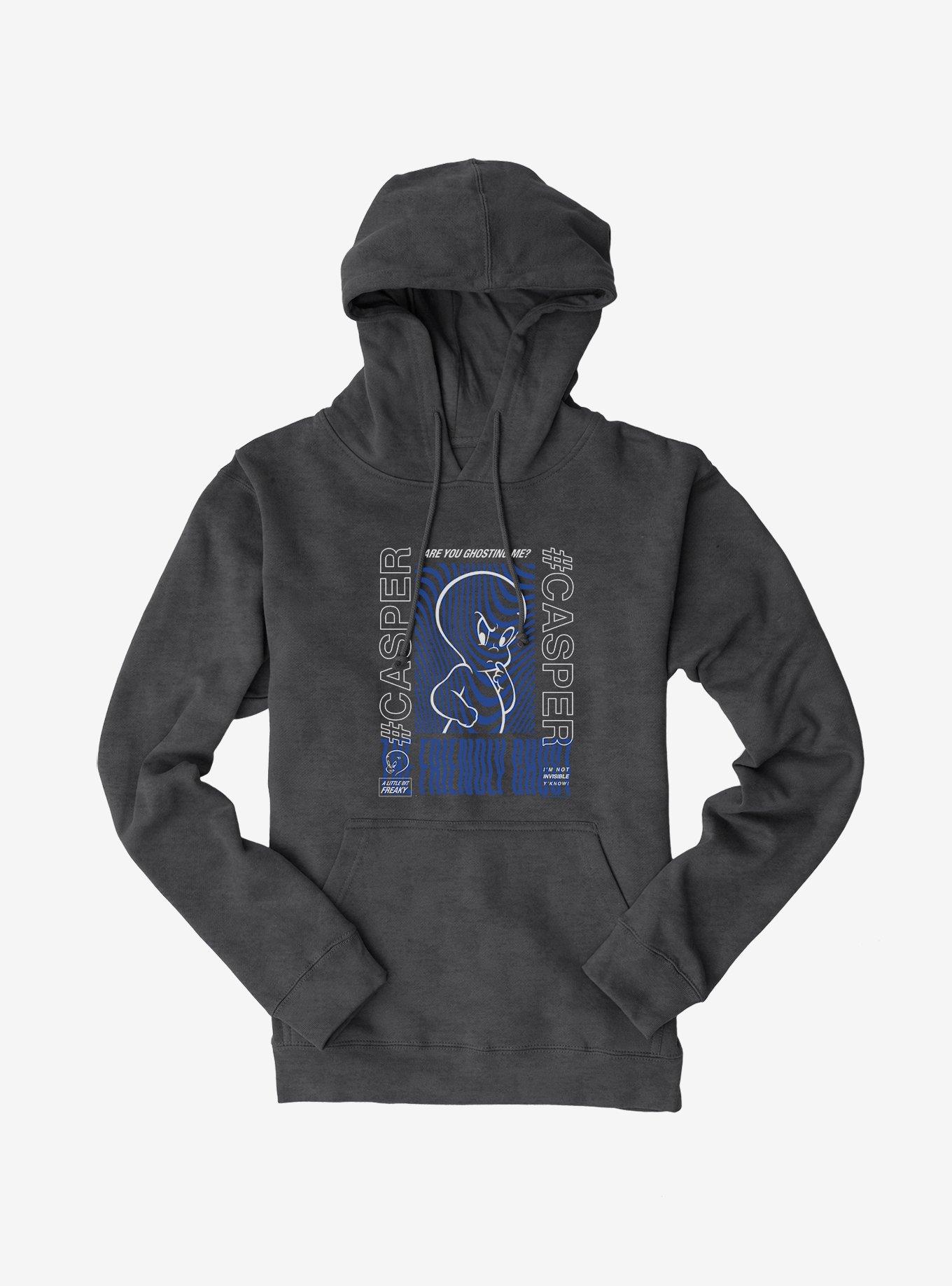 Casper The Friendly Ghost Virtual Raver Swirl Ghost Hoodie, , hi-res