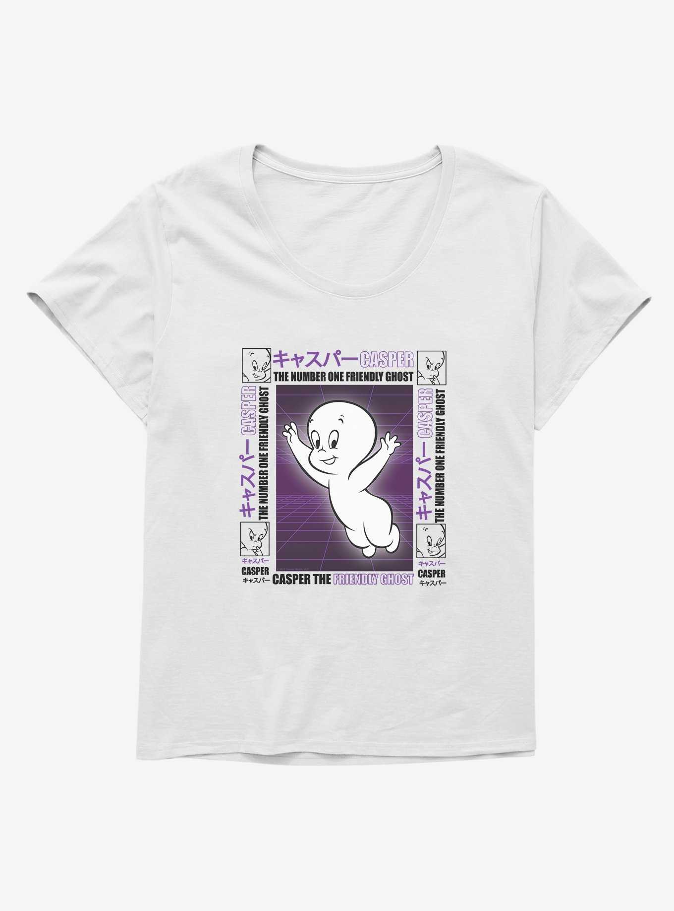 Casper The Friendly Ghost Virtual Raver Number One Girls T-Shirt Plus Size, , hi-res
